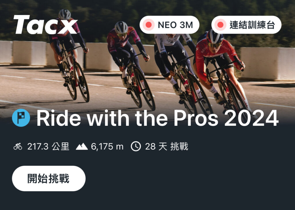 Tacx Training app 挑戰