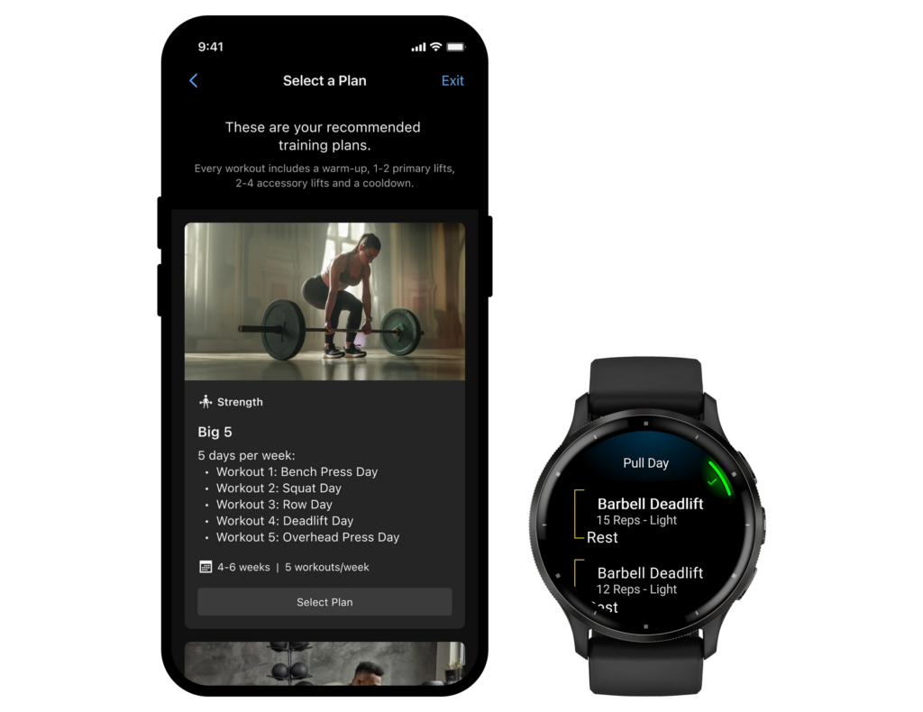Garmin 肌力教練